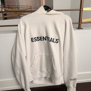 ESSENTIALS FOG white hoodie